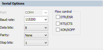 RPI RS232 to Computer RS232 Setting